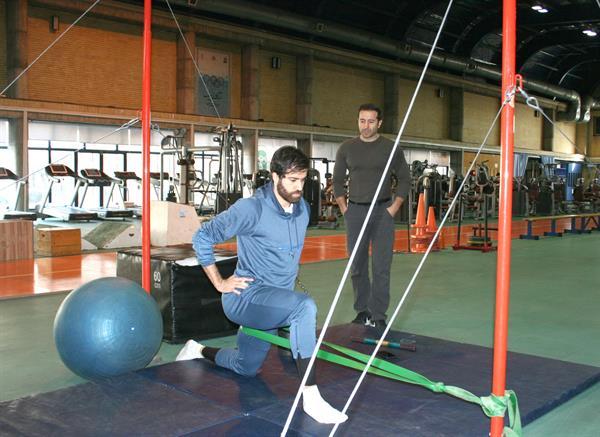 تمرینات بدنسازی حسن تفتیان در آکادمی ملی المپیک دنبال می شود
