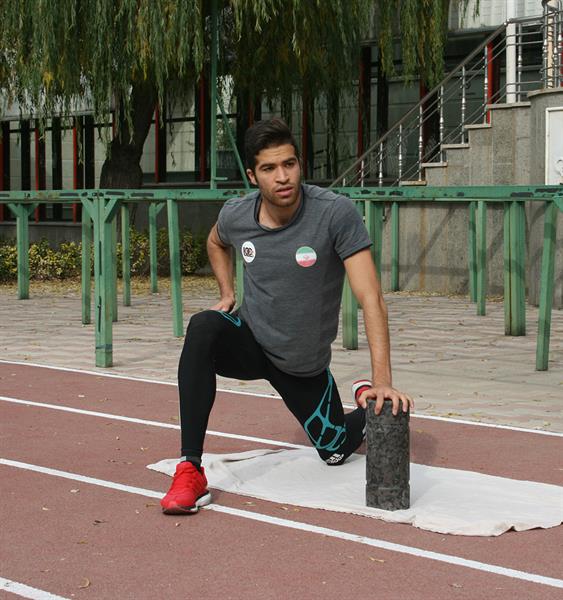 تمرینات اختصاصی سریع ترین دونده تاریخ ایران در آکادمی ملی المپیک
