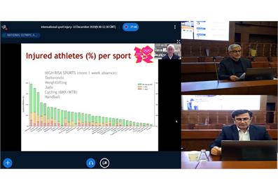 Intl. Webinar on Sports Injury Prevention Held