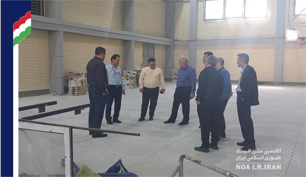 بازدید رئیس آکادمی از روند بازسازی سالن تمرینات برتر بانوان (28 فروردین 1403)