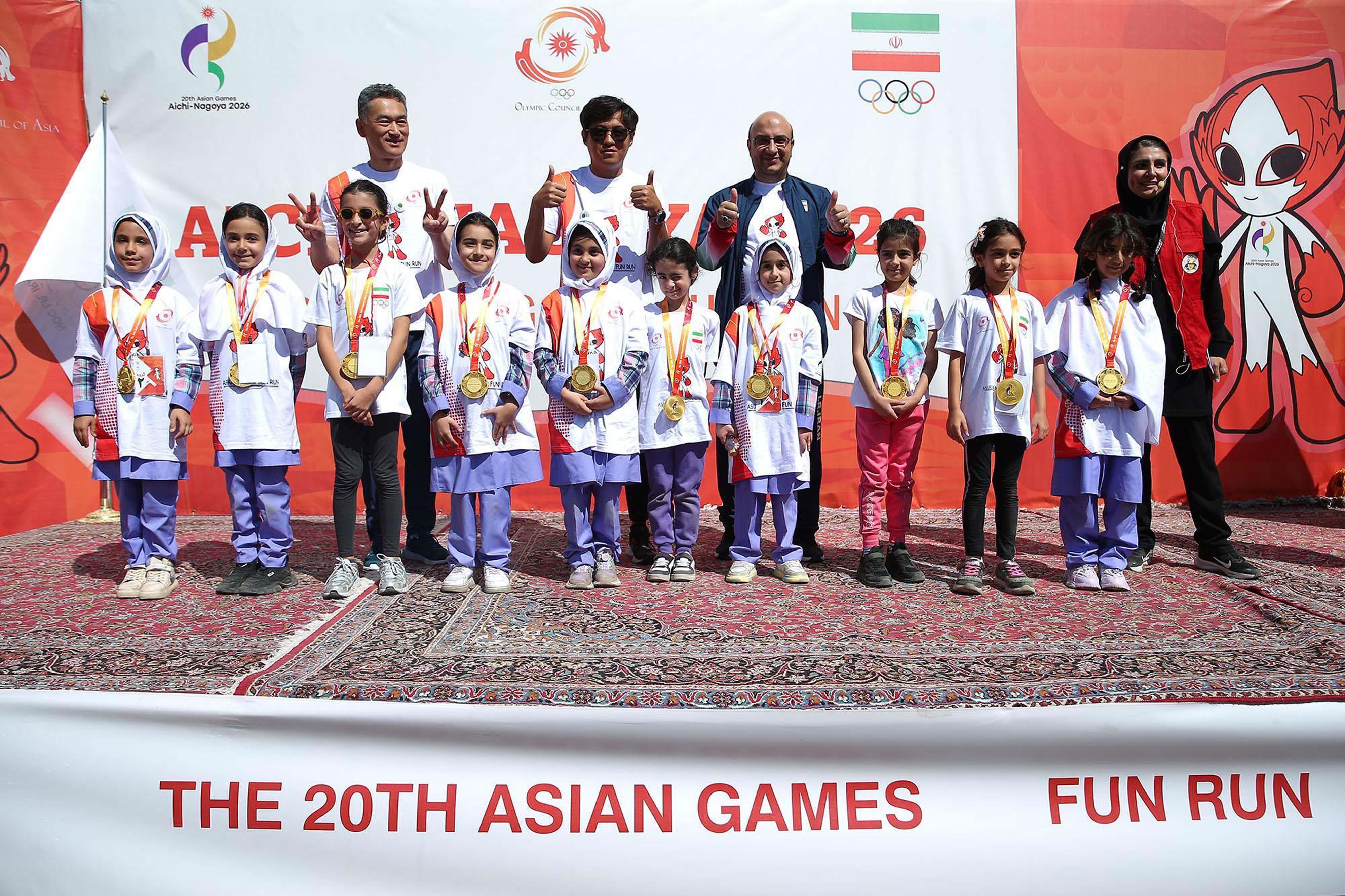 مراسم دو تفریحی فاران ران بازیهای آسیایی آیچی _ناگویا 7 مهر 7