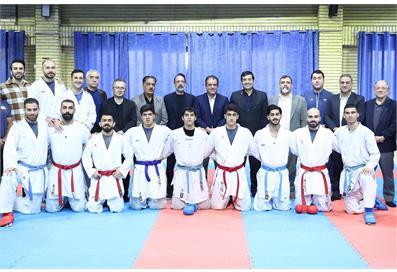 بازدید وزیر ورزش و جوانان از اردوی تیم ملی کاراته در آکادمی ملی المپیک؛ دکتر دنیامالی: درخشش کاراته‌کاها انتظارات را بالا