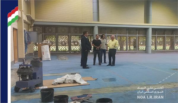 بازدید از روند آماده سازی سالن مرکز سنجش و ارزیابی (13 آبان 1403)