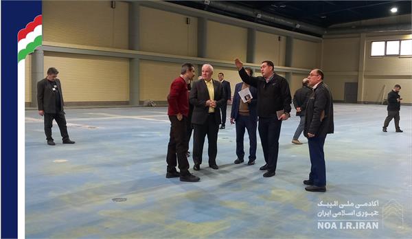 جلسه هماهنگی و بازدید از روند آماده‌سازی سالن مرکز سنجش و ارزیابی (8 دی 1403)