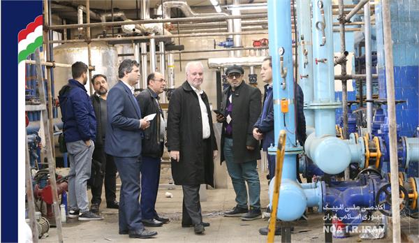 بازدید دکتر صدر از روند بازسازی موتورخانه آکادمی (2 بهمن 1403)