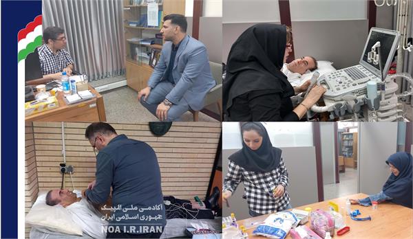 کادر سرپرستی اعزامی به بازی های المپیک در آزمون های پایش سلامت (23 تیر 1403)