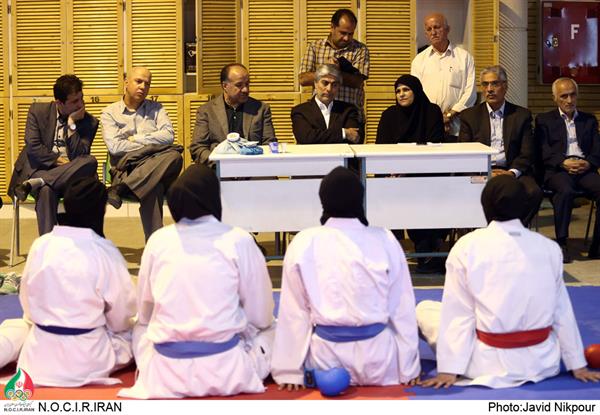 بازدید رئیس کمیته ملی المپیک از اردوی تیم ملی کاراته