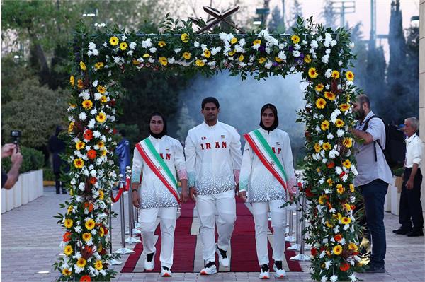 مراسم بدرقه کاروان‌های اعزامی به بازی‌های آسیایی جوانان و بازی های همبستگی کشورهای اسلامی (20 مهر 1404) 3