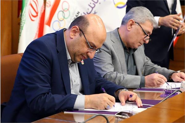 امضای تفاهم‌نامه کمیته ملی المپیک و بانک اقتصاد نوین جهت حمایت پنج ساله از 9 ورزشکار نوجوان ورزش ایران (24 خرداد 1405) 34
