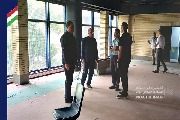 بازدید دکتر علی‌نژاد از روند بازسازی سالن فیزیوتراپی (18 تیر 1404)