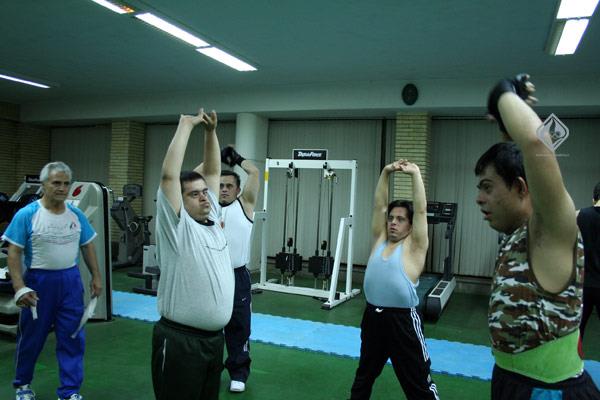 تمرین تیم وزنه برداری معلولین سندرم دان، 22/7/87 4