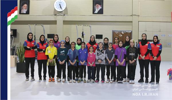 اعضای تیم ملی تنیس روی میز دختران در آزمون های آمادگی جسمانی (21 اسفند1403)