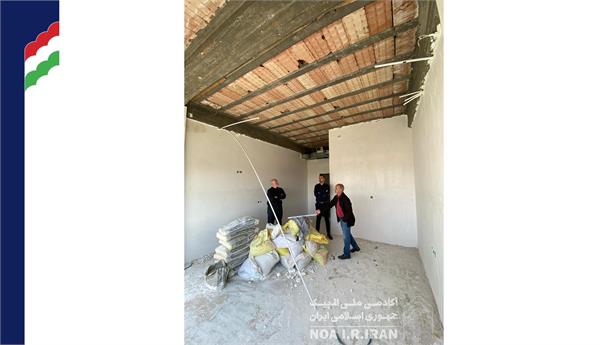 بازدید رئیس آکادمی از روند بازسازی اتاق های هتل (11 اردیبهشت 1403)