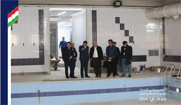 بازدید دکتر صدر از روند بازسازی استخر (2 بهمن 1403)