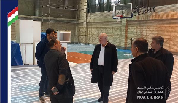 بازدید دکتر صدر از روند بازسازی سالن چند منظوره توپی (27 بهمن 1403)
